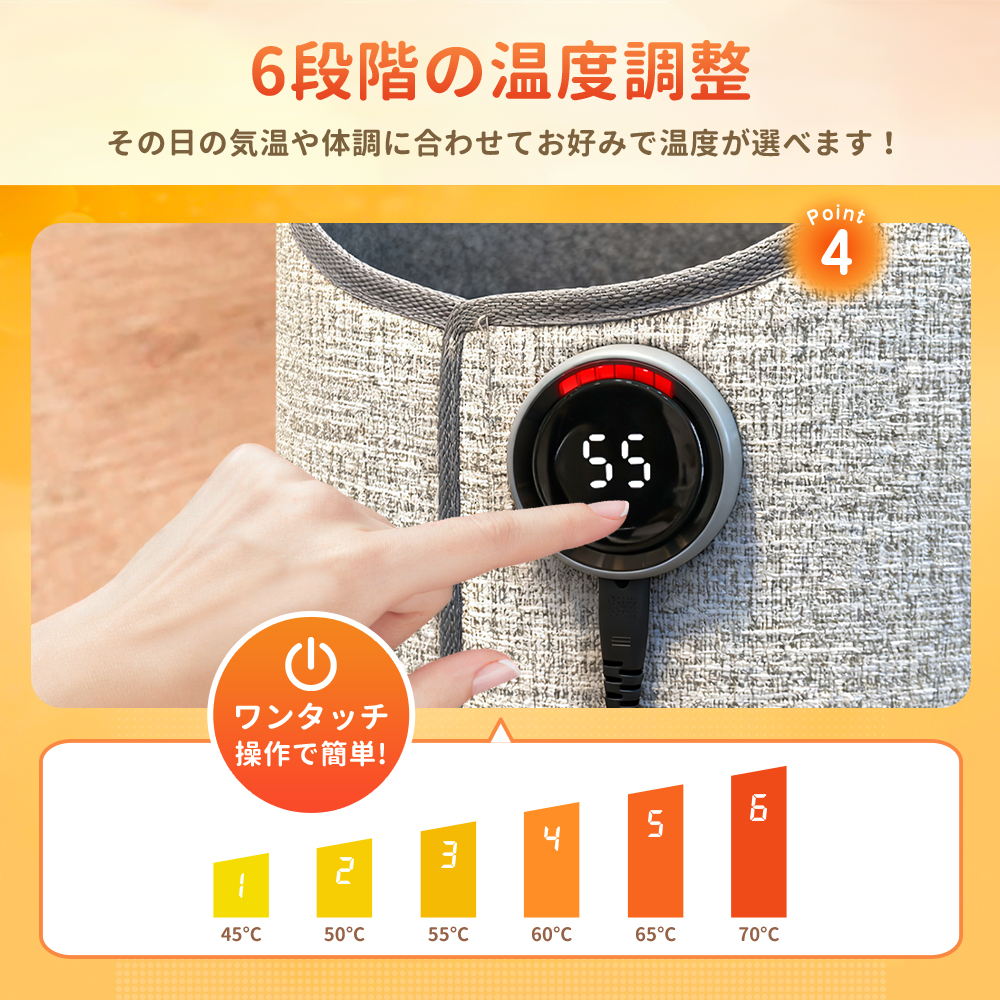パネルヒーター 改良モデル 遠赤外線 折りたたみ 速暖 省エネ 足元