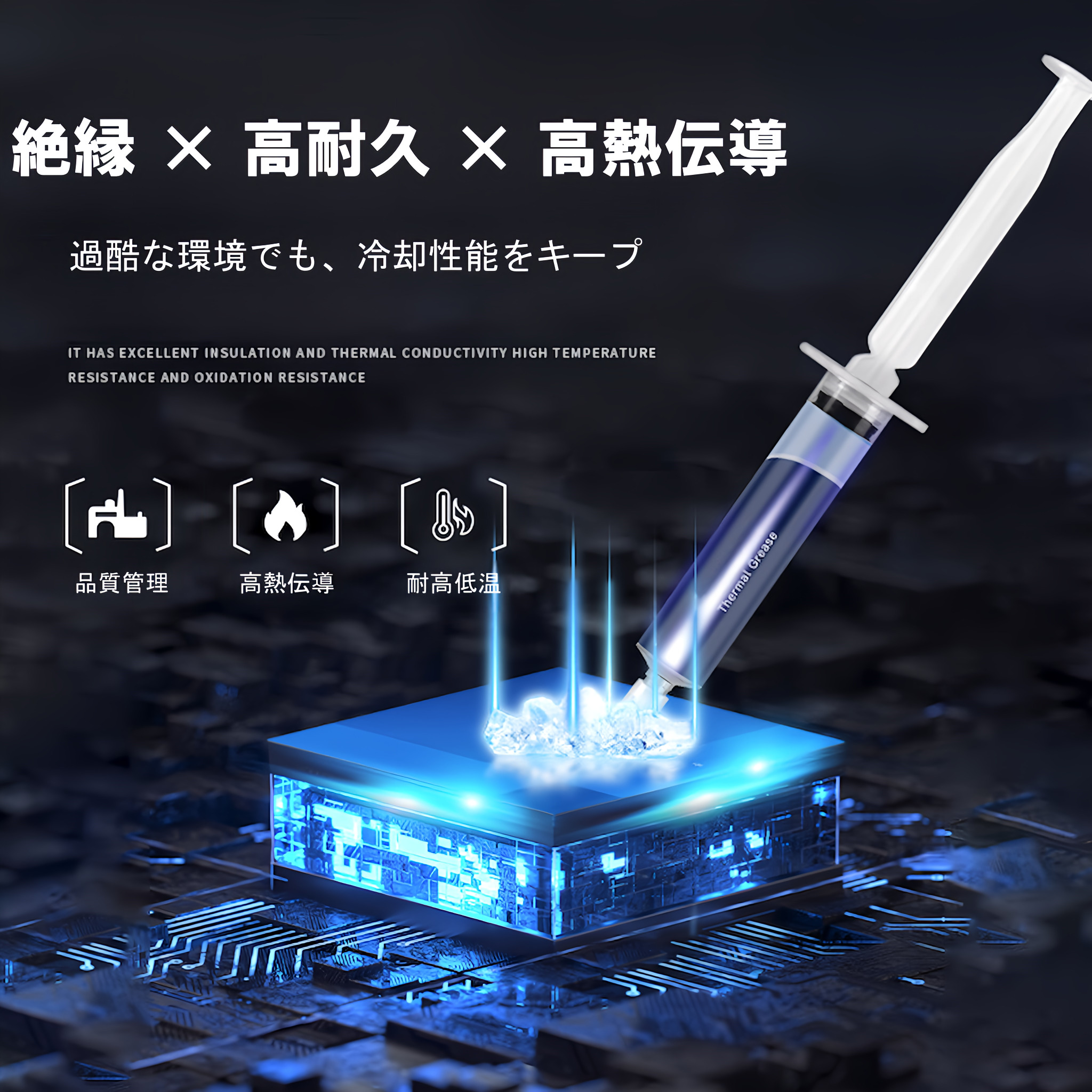 PT-30 高熱伝導サーマルグリス 12.8W/mK 2g CPU/GPU用 熱伝導グリス ヘラ付 関連画像2
