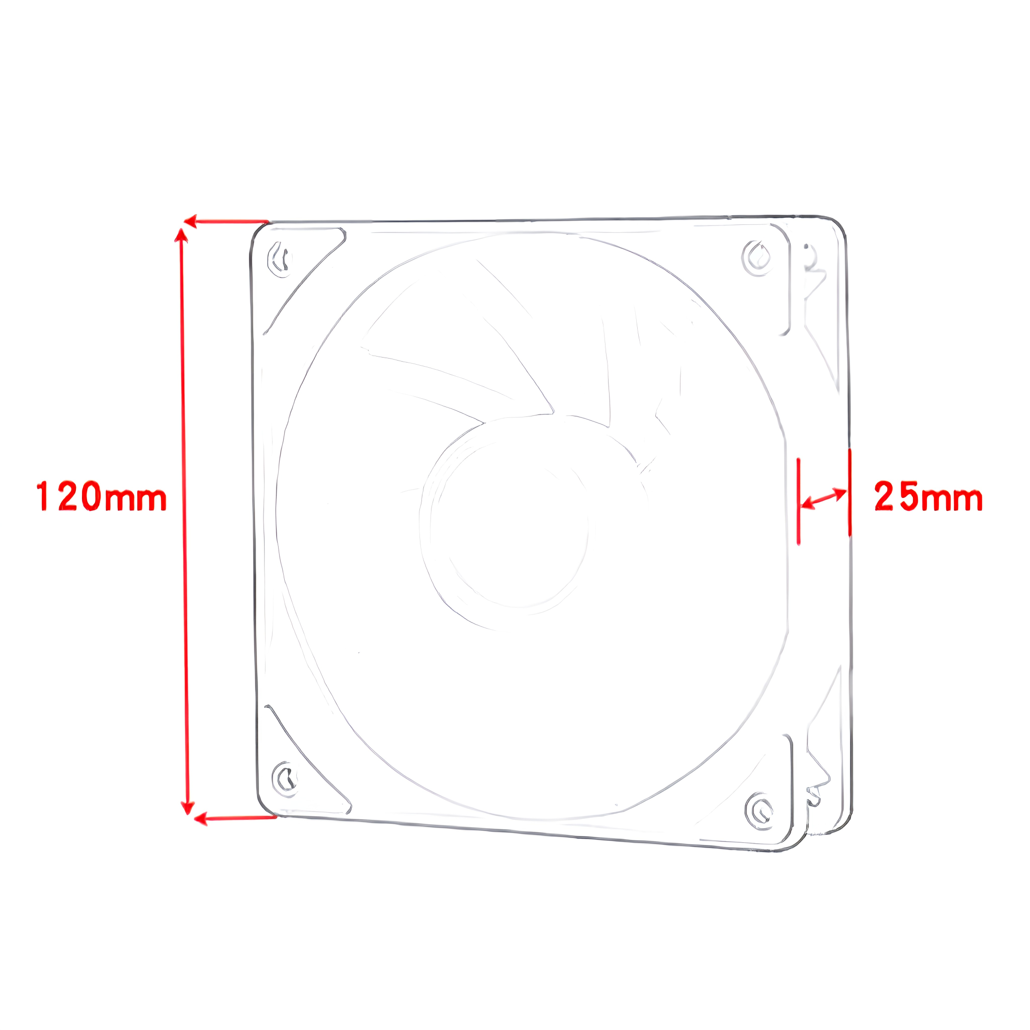 ケースファン 12cm 120mm PWM 4...の詳細画像4