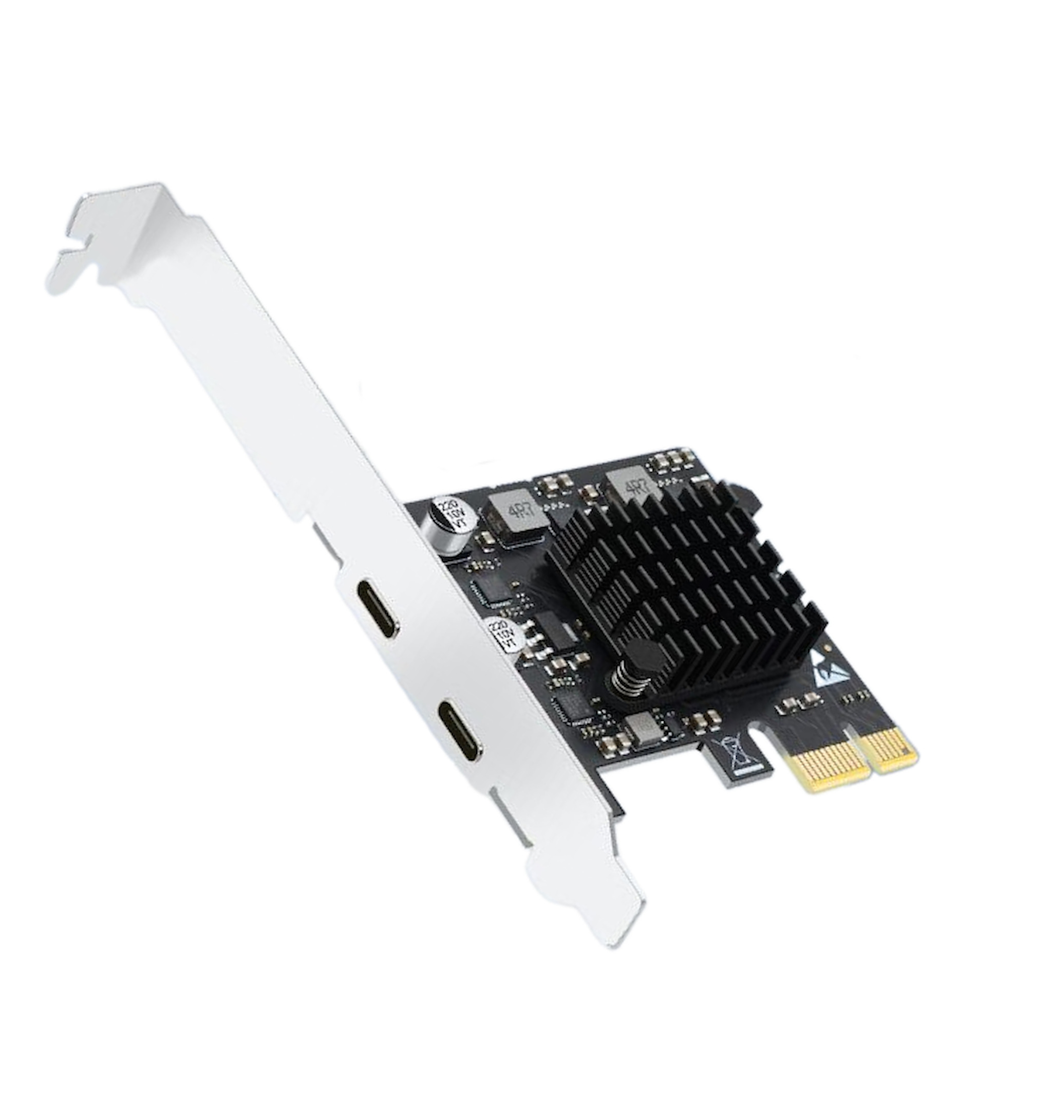 PCIe x1 USB3.2 Gen2 Type-C 増設カード 2ポート USB3.1 Gen2相当 10Gbps ASM3142搭載 PCI Express USB-C 拡張ボード