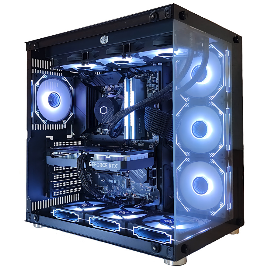 Intel Core Ultra 5 250K PLUS / RTX5060ti 16GB ガラス2面ATX ゲーミングPC Windows11 Home SSD 1TB メモリ DDR5 4800MHz 32GB 簡易水冷 360mm ブラック 黒 関連画像1
