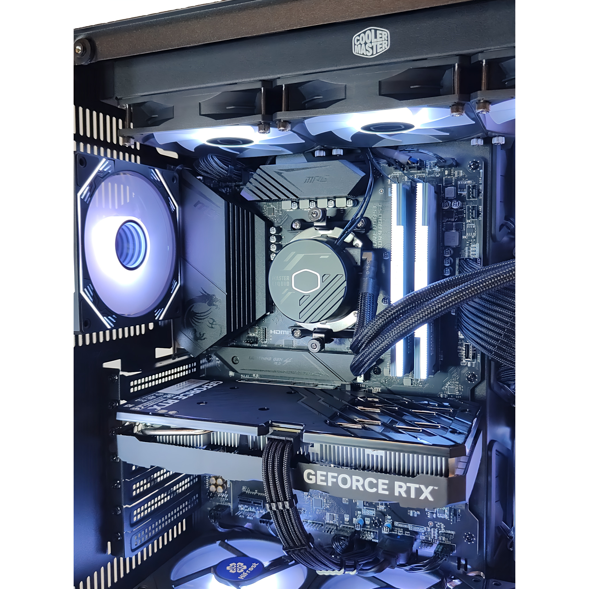 Intel Core Ultra 5 250K PLUS / RTX5060ti 16GB ガラス2面ATX ゲーミングPC Windows11 Home SSD 1TB メモリ DDR5 4800MHz 32GB 簡易水冷 360mm ブラック 黒 関連画像4