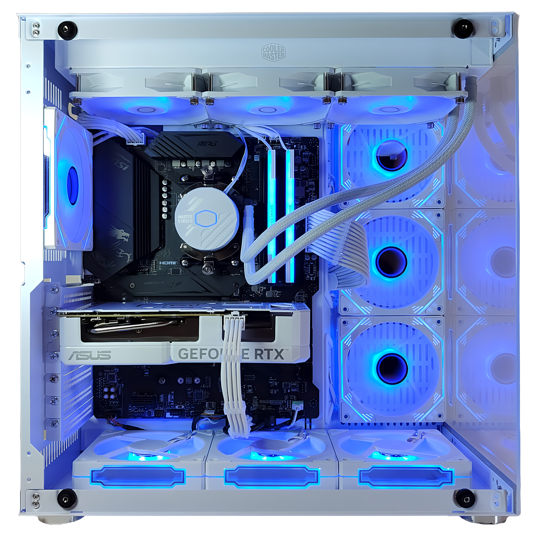 AMD Ryzen9 9950x3D ／ RTX5080 16GB ガラス2面ATX ゲーミングPC