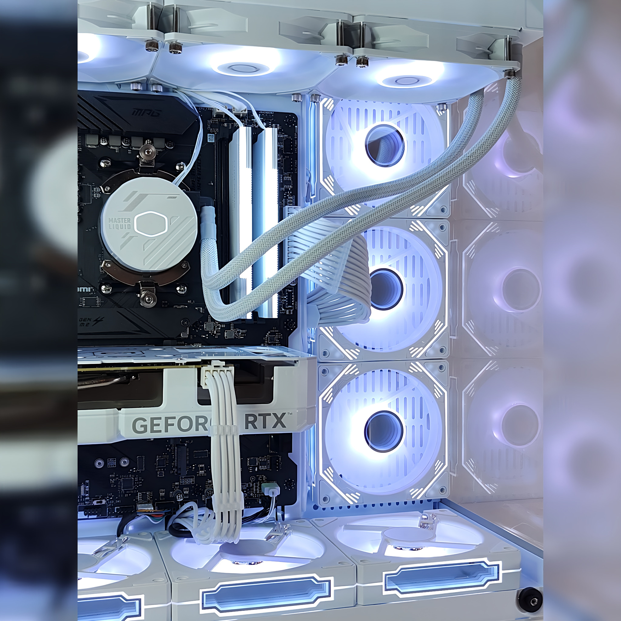 黒-高性能白自作PC-Ryzen7 9800x3d/RTX5070ti AMD Ryzen7 9800x3D ／ RTX5070ti 16GB ガラス2面ATX ゲーミングPC