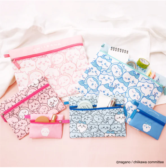 新品/公式】ちいかわ 3連ポーチ（ぎゅぎゅっとハチワレ） 公式