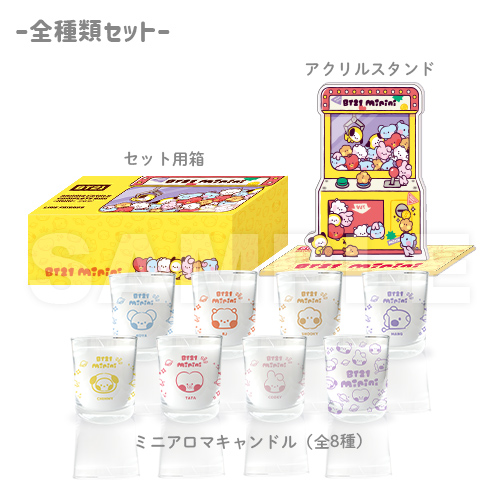 BT21 minini ミニアロマキャンドル BOXセット（アクリルスタンド付き） 公式グッズ colleize :31740:colleize