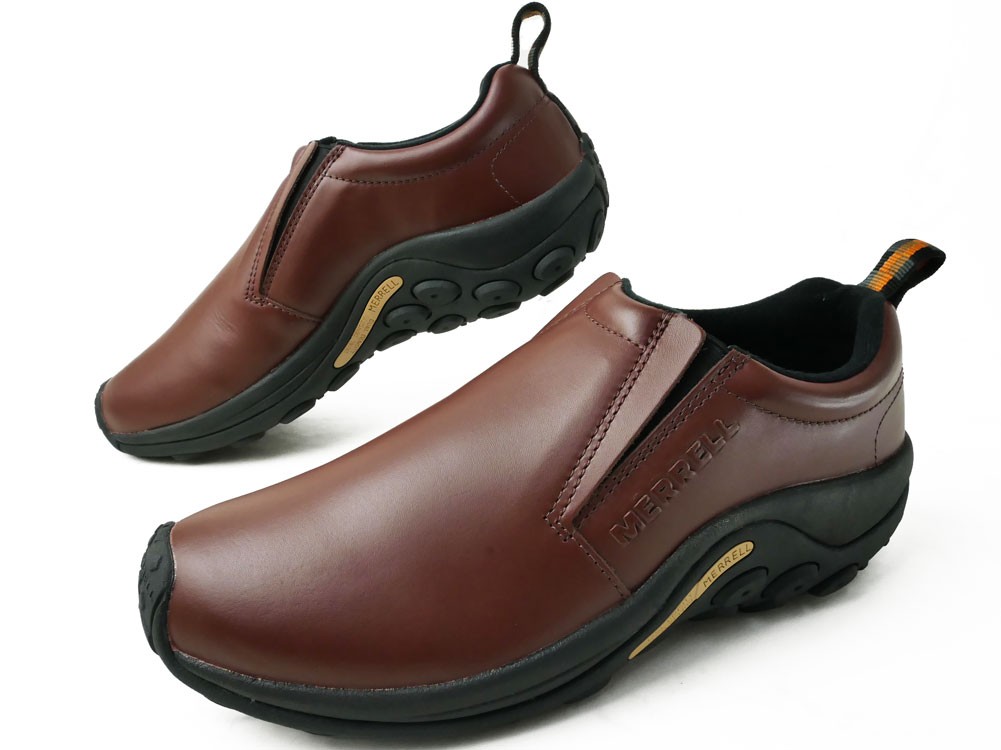 メレル ジャングルモック レザー メンズ 革靴 スリッポン スニーカー ウォーキングシューズ メンズシューズ 本革 天然皮革 ダークブラウン  J567117