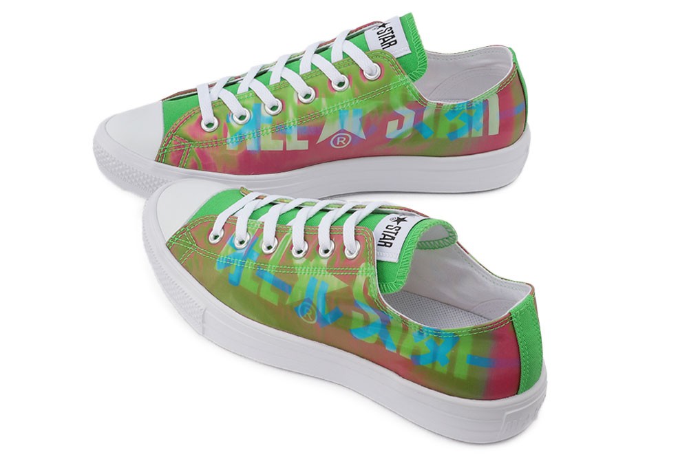 コンバース Converse メンズ レディース スニーカー オールスター ライト レンチキュラー ビッグロゴ Ox ローカット グリーン ピンク ブラック 黒 シューマートワールド 通販 Paypayモール