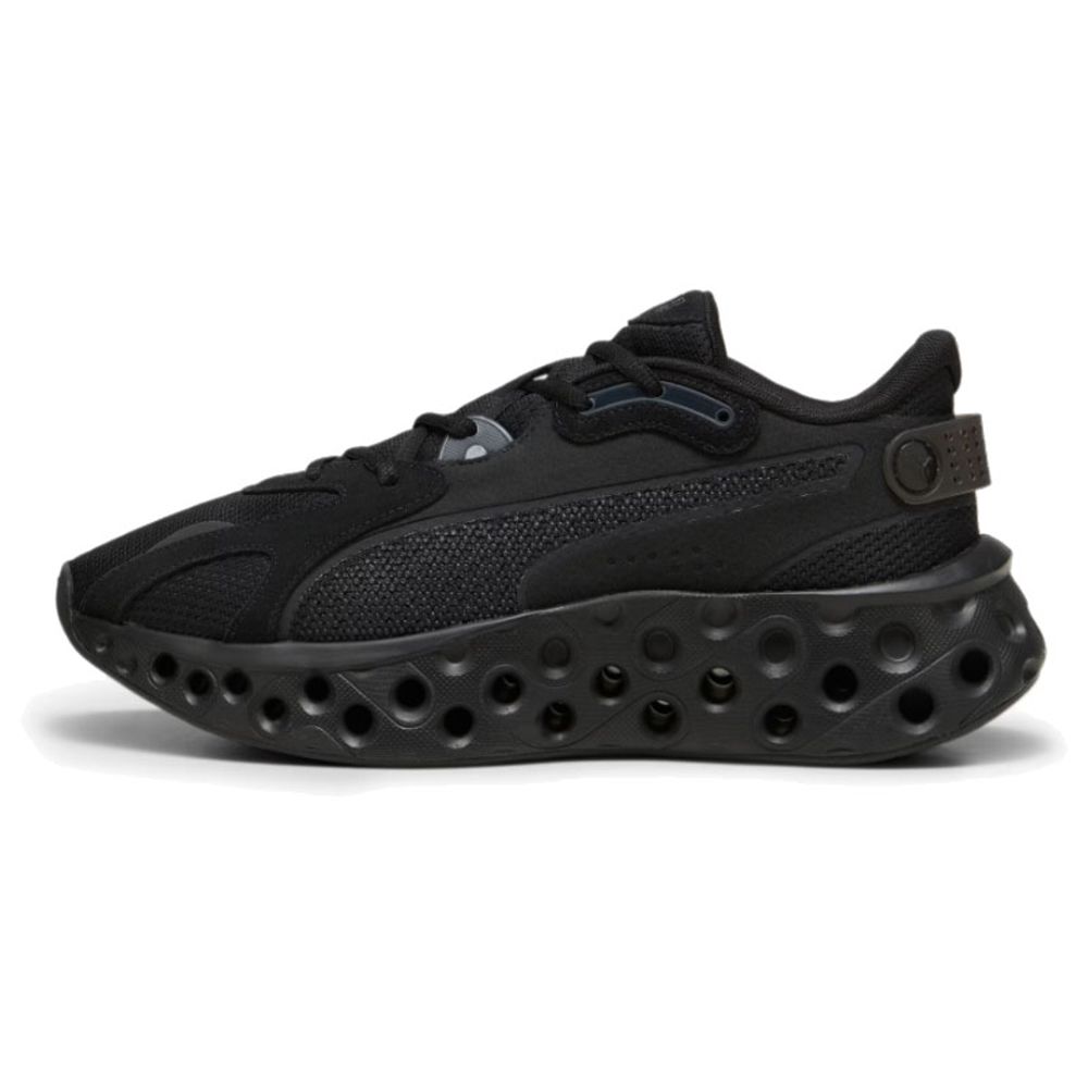 【新品未使用】プーマ スニーカー ローファー 厚底 黒 24.5㎝ 新品・未使用】PUMA ブラック ローファー 厚底 24.5 センチ