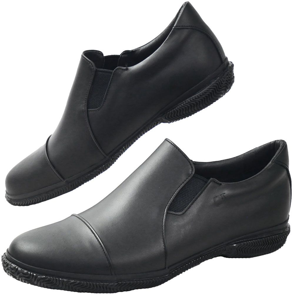 SPINGLE（スピングル） スリッポン メンズ 超撥水レザー ローカット 本