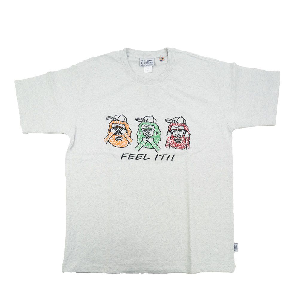 ジムマスター Tシャツ メンズ 7.4oz フィールイット！ 刺繍Tee 半袖 トップス アパレル レディース ウェア G521792 05 01 白 02 アッシュ 服 メール便