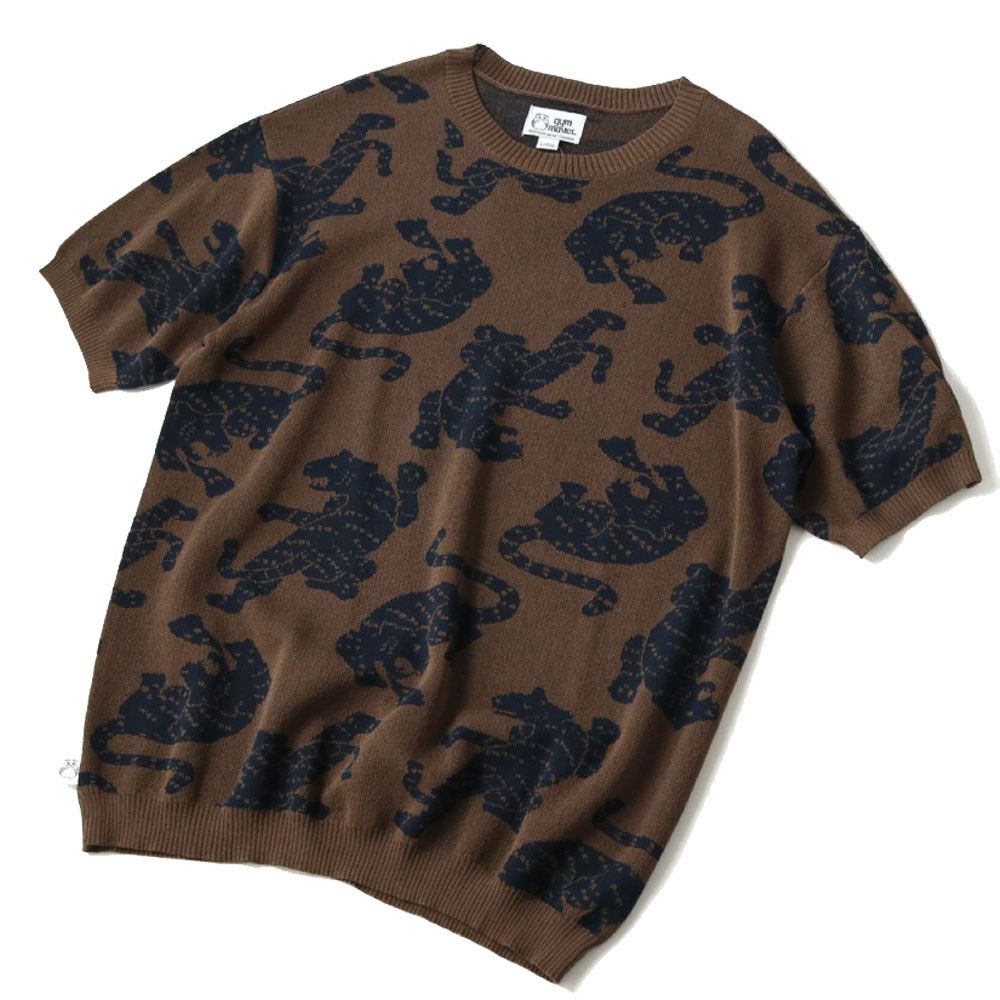 ジムマスター サマーニット メンズ ジャーガードニットトラ柄Tee 半袖 レディース トップス アパレル クルーネック サマーセーター G521740 01 05 34 59 服 ジムマスター サマーニット メンズ ジャーガードニットトラ柄Tee