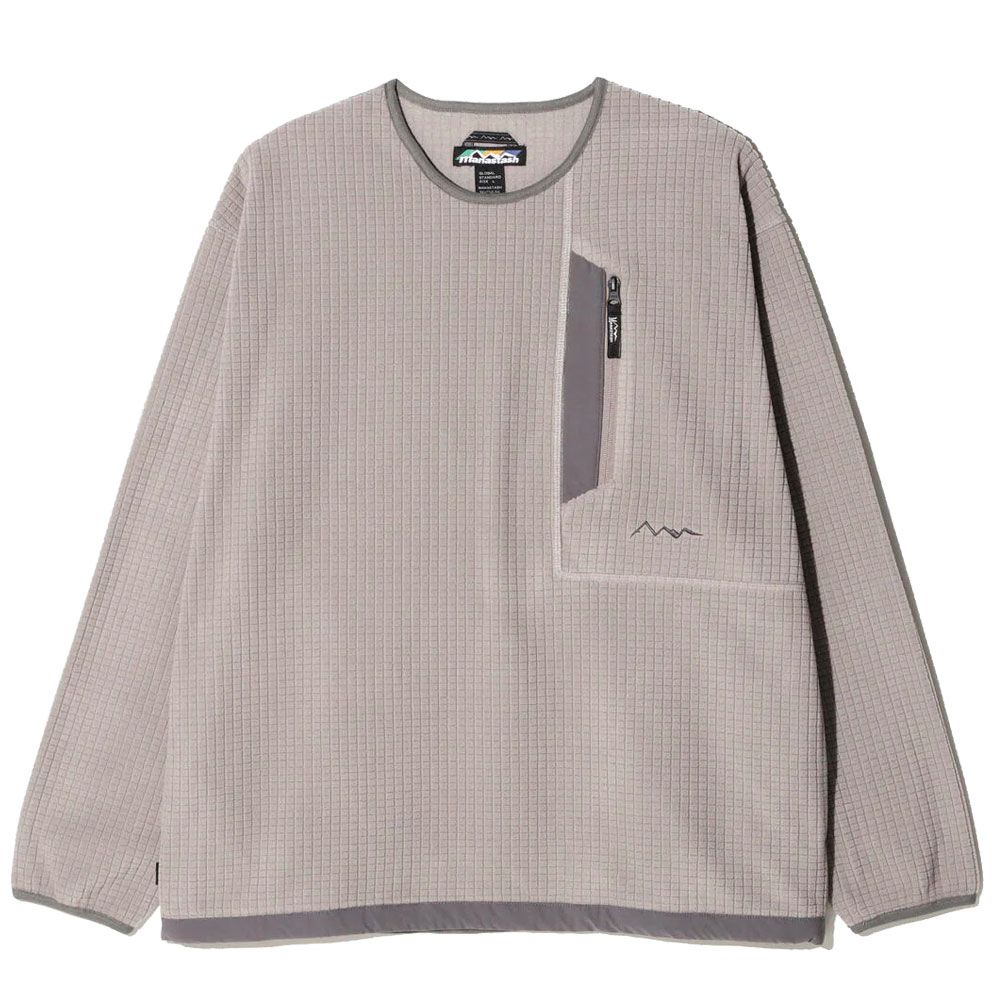 送料無料 長袖 メンズ AW 秋冬 新作 秋新作 冬新作 人気 流行 定番 2026 マナスタッシュ MANASTASH 792-5230001 010 020 トップス グリッド フリース クルー プルオーバー 防寒 アウトドア アパレル 保温 丸首 リラックスフィット ウェア ブラック 黒 グレー 服 MANASTASH（マナスタッシュ） トップス メンズ グリッド フリース