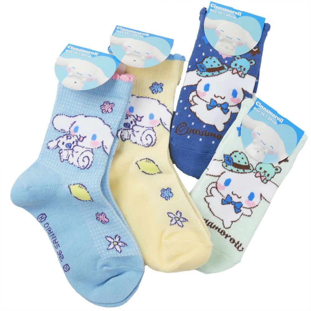 sanrio（サンリオ） 靴下 キッズ 女の子 3足セット ジュニア ランダム