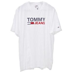トミージーンズ TOMMY JEANS メンズ レディース ロゴプリントTシャツ 半袖 トップス ウ...