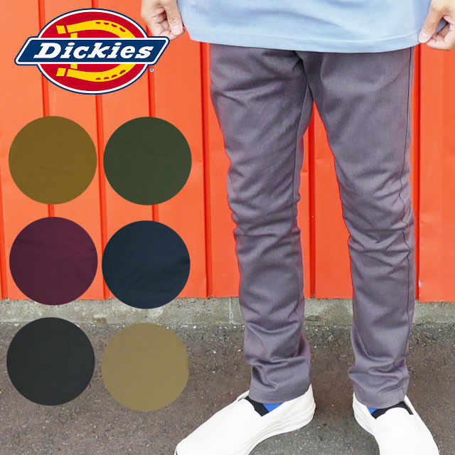 ディッキーズ Dickies メンズ パンツ T/C ストレッチ ナローパンツ ボトムス ズボン WD5882 ワークパンツ チノパン 長ズボン  アパレル 服