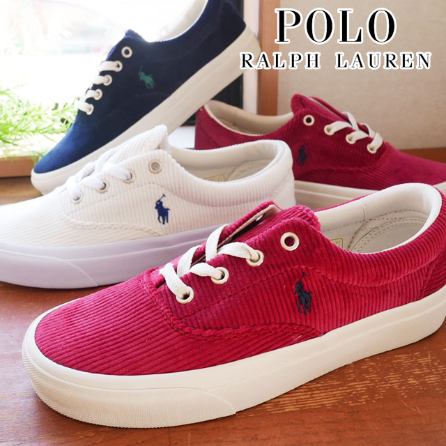 ポロ ラルフローレン POLO RALPH LAUREN レディース スニーカー キートン-ポニー-SK-LTL ローカット コーデュロイ P33T  ベージュ ネイビー レッド : i11-p33t : シューマートワールド - 通販 - Yahoo!ショッピング