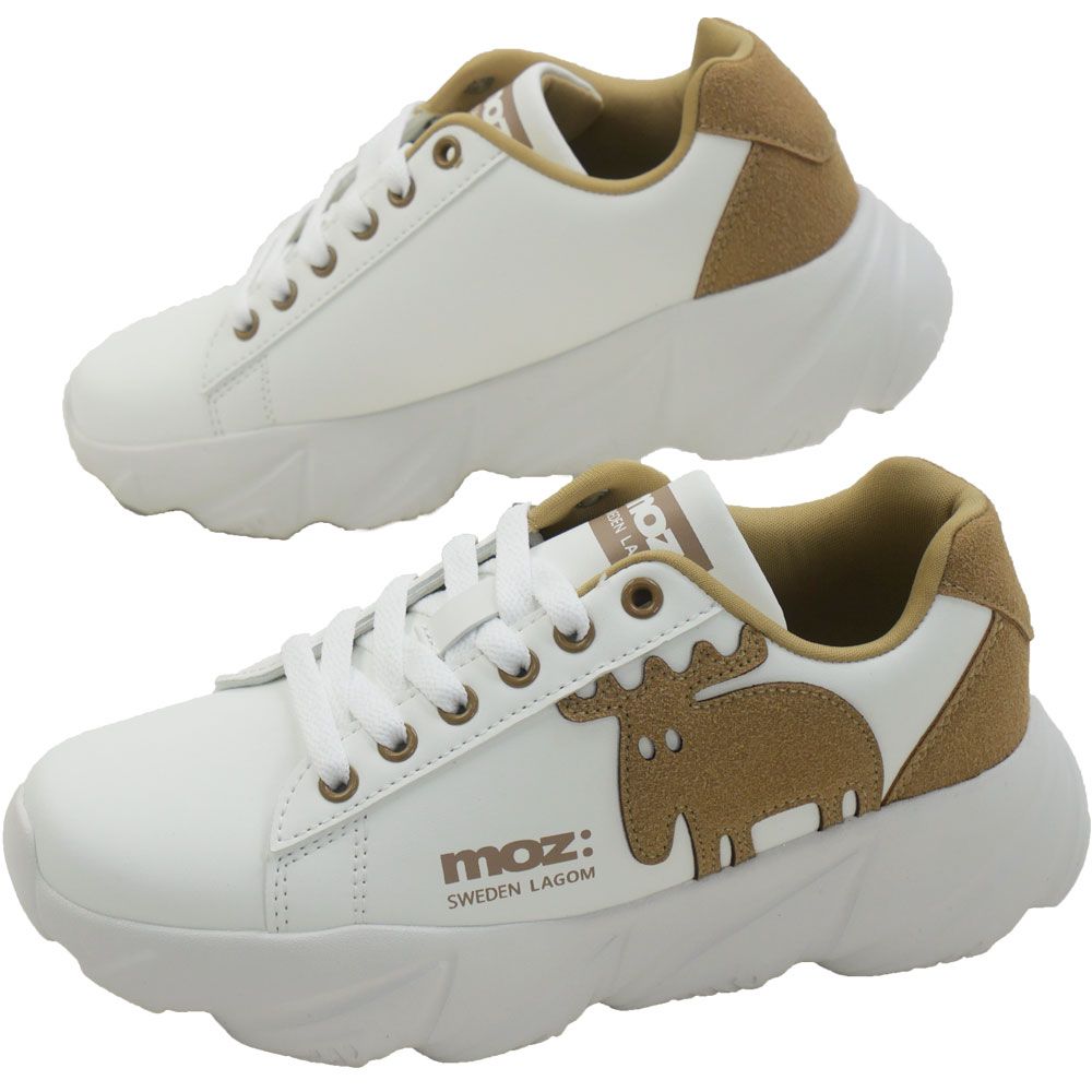 moz（モズ） 厚底 スニーカー レディース ローカット 軽量 ボリューム