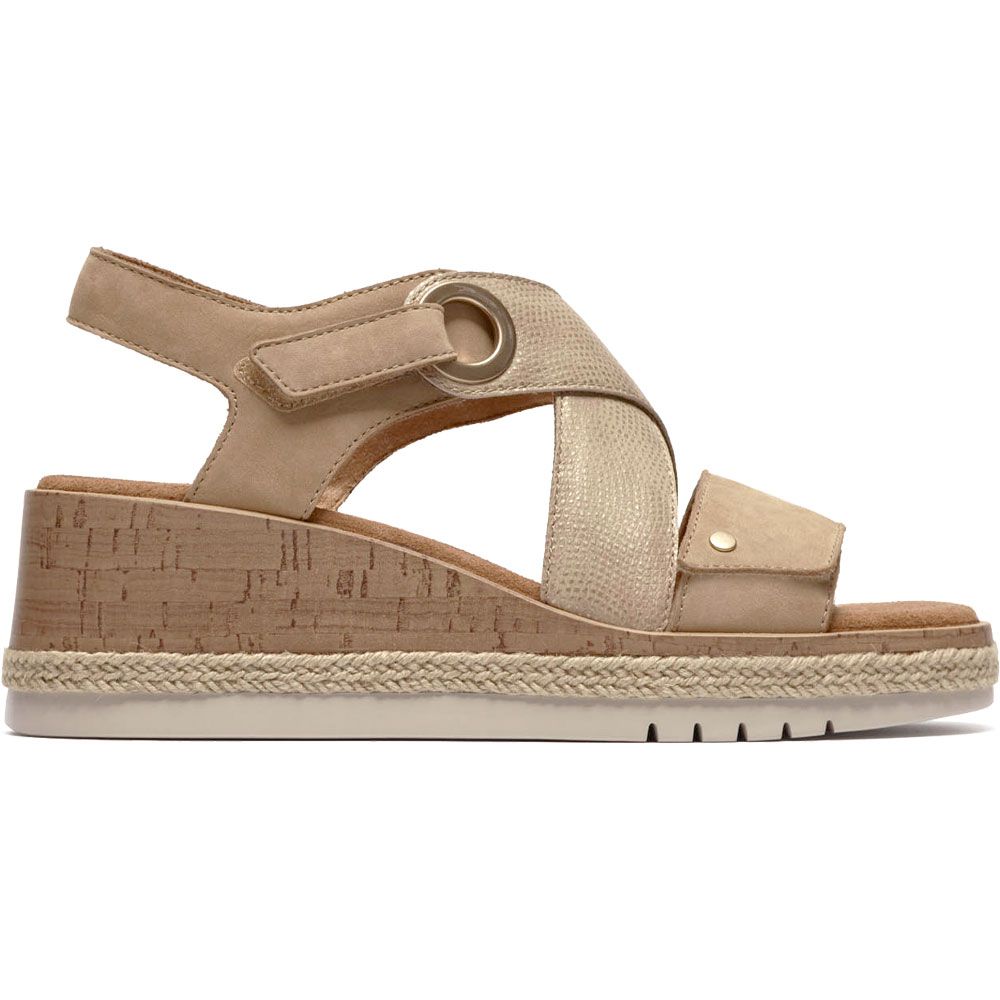 Clarks（クラークス） 厚底 サンダル レディース Kidiki Sun ウエッジ