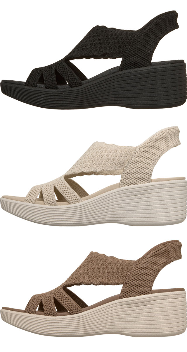 SKECHERS（スケッチャーズ） スリップインズ 厚底 サンダル レディース
