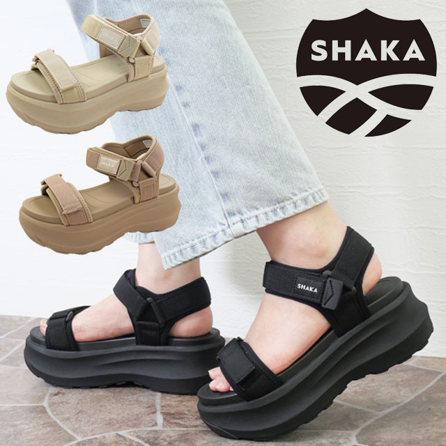 【美品】SHAKA シャカ　サンダル SHAKA サンダル 厚底 パフィ トングサンダル KHAZANA THONG EX