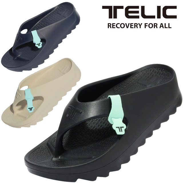 TELIC（テリック） 厚底 リカバリーサンダル メンズ W-FLIP SHARK