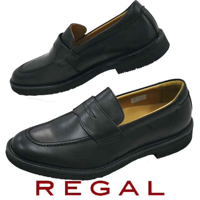 ✨美品✨リーガルウォーカー コインローファー【24.5】JJ22 ブラック REGAL リーガルウォーカー メンズ ローファー 大きいサイズ 27.5