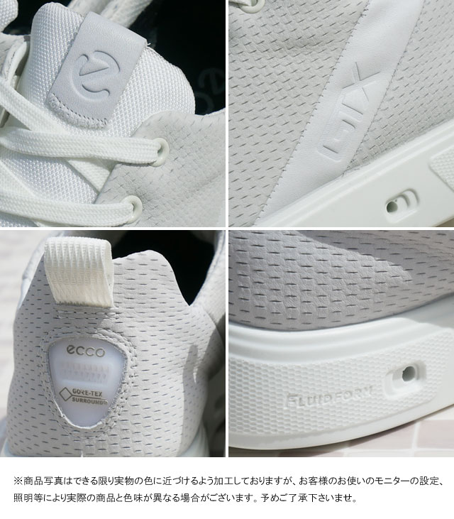 ecco ホワイト スニーカー ecco（エコー） メンズ スニーカー ストリート 720 M ゴアテックス
