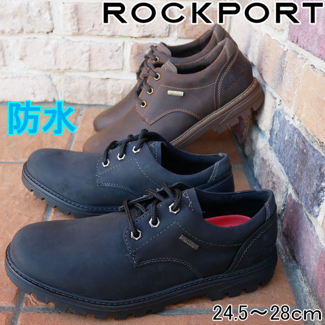 ロックポート ROCKPORT メンズ ウェザー オア ノット プレーン トゥ OX 防水 革靴 紳士靴 レザーシューズ ビジカジ  オックスフォードシューズ CI6154 ブラック