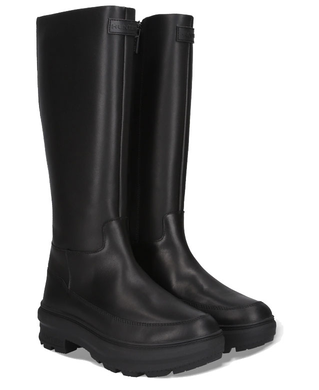 新品未使用 HUNTER ハンター サイドアジャスト　トールブーツ　ビムラム HUNTER（ハンター） 厚底 ロングブーツ レディース シティ リベル