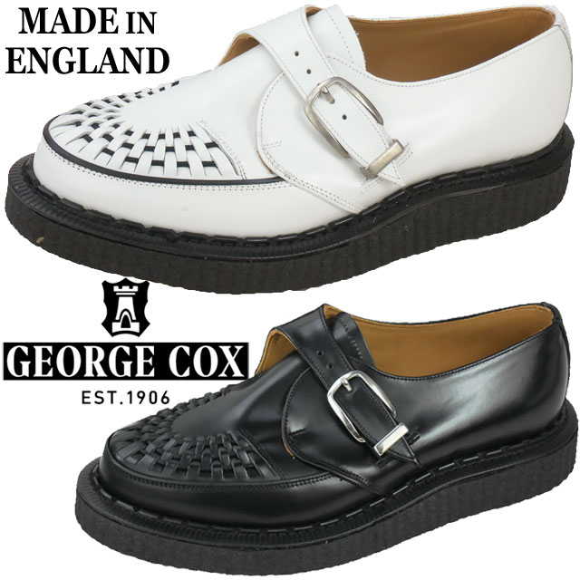 ジョージコックス メンズ ラバーソール アラスカ 厚底 靴 レザーシューズ ALASKA IVC 031 ホワイト 白 040 ブラック 黒  本革メイドインイングランド