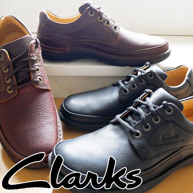 クラークス Clarks メンズ ネイチャースリー 本革 コンフォートシューズ 靴 レザー 20339008 ブラックレザー 20339005  マホガニーレザー