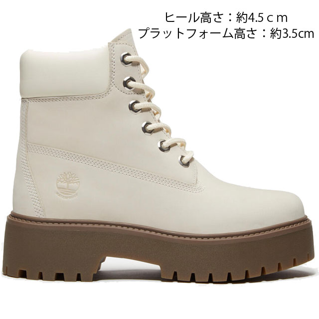 美品★ティンバーランド｜24AW 防水 プラットフォームブーツ 白 24cm Timberland（ティンバーランド） ショートブーツ 厚底 レディース