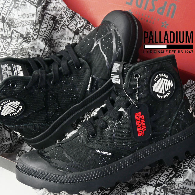 未使用　ジュンヤワタナベ　パラディウム　22ss ハイカット　刺繍　ロゴ PALLADIUM（パラディウム） ストレンジャーシングス コラボモデル