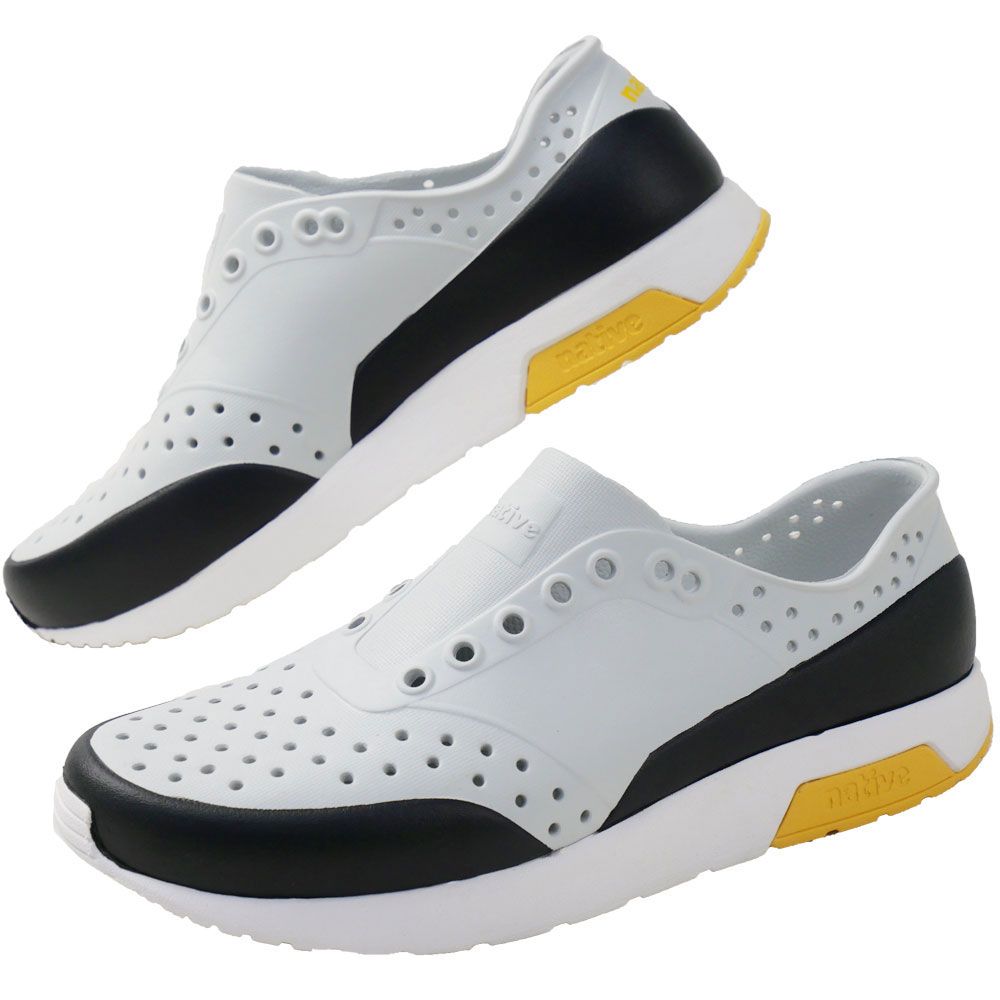 送料無料 スニーカー スリッポン ローカット メンズ SS 春夏 新作 夏新作 秋新作 人気 流行 定番 2025 ネイティブ native F0000231 1748 厚底 レノックス ワンダーフォーム ブロック ラバーシューズ アウトドア ハイアムズグレー/シェルホワイト/ジフィーポーレン 靴 ネイティブ 厚底 スリッポン メンズ レノックス ワンダーフォーム