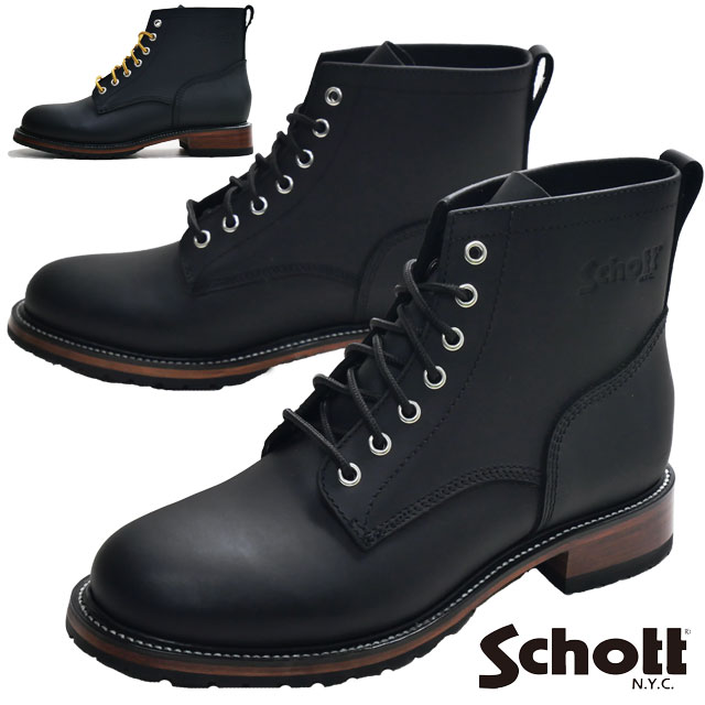 Schott N.Y.C（ショット） レースアップブーツ メンズ 大きいサイズ