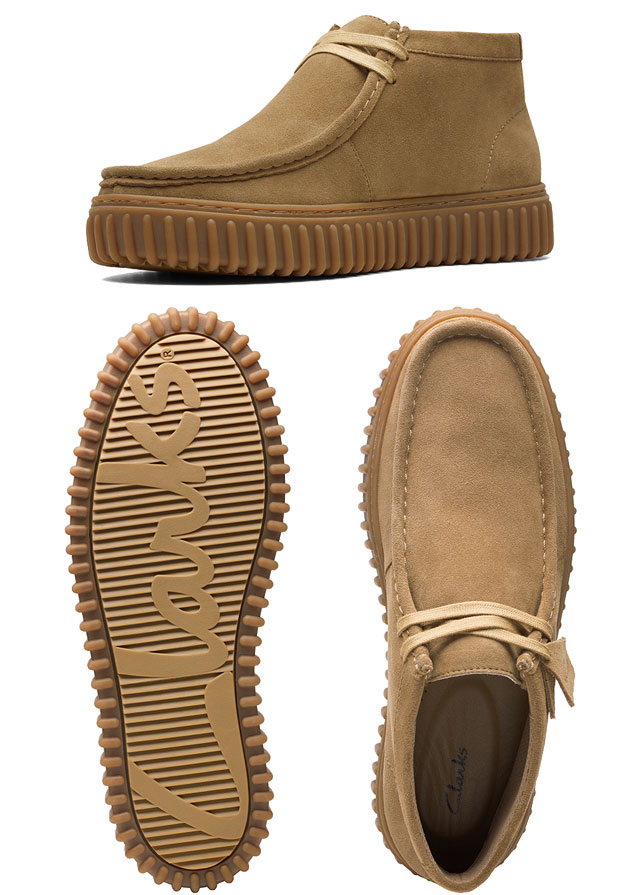 Clarks（クラークス） 爆買 メンズ 厚底 ショートブーツ トーヒル ハイ