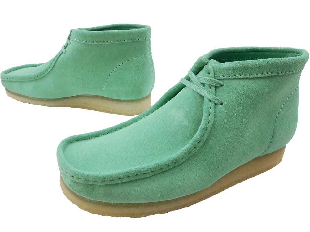 送料込 23 0cm CLARKS ORIGINALS Wmns Wallabee Green Floral 新品未