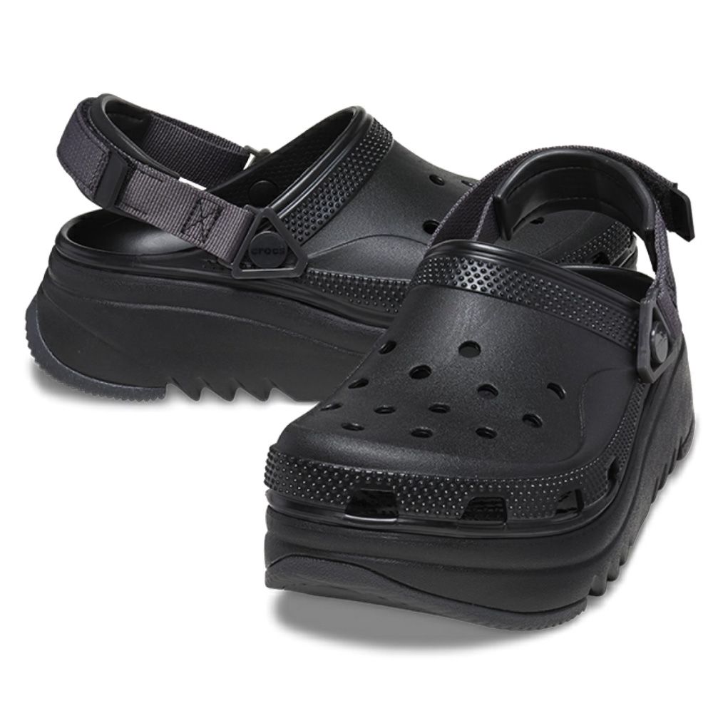 Crocs 厚底 サンダル ブラック　26センチ crocs（クロックス） 厚底 クロッグサンダル レディース ハイカー