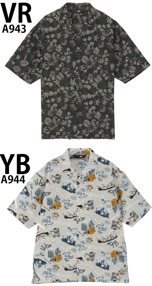 THE NORTH FACE アロハシャツ M ネイビー 新品 THE NORTH FACE ノースフェイス ハワイアンシャツ M'S NEW