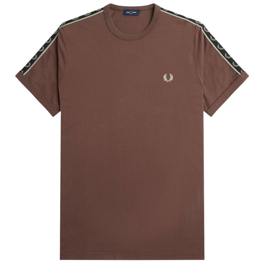 フレッドペリー Tシャツ メンズ コントラスト テープ リンガーT-Shirt 半袖 トップス コットン100％ アパレル ウェア M4613 /ウォームストーン ウォーム 服｜smw｜04