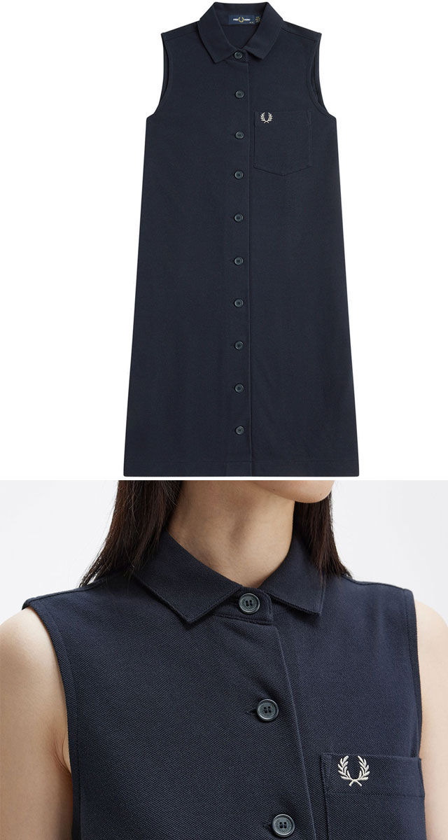 FRED PERRY フレッドペリー ワンピース ノースリーブ レディース