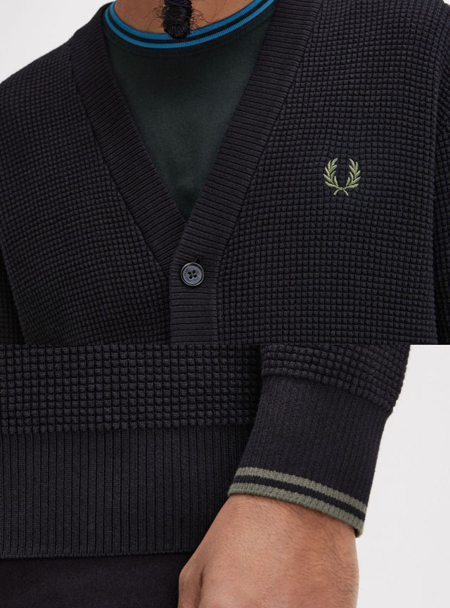 FRED PERRY（フレッドペリー） ニット メンズ ワッフルステッチ