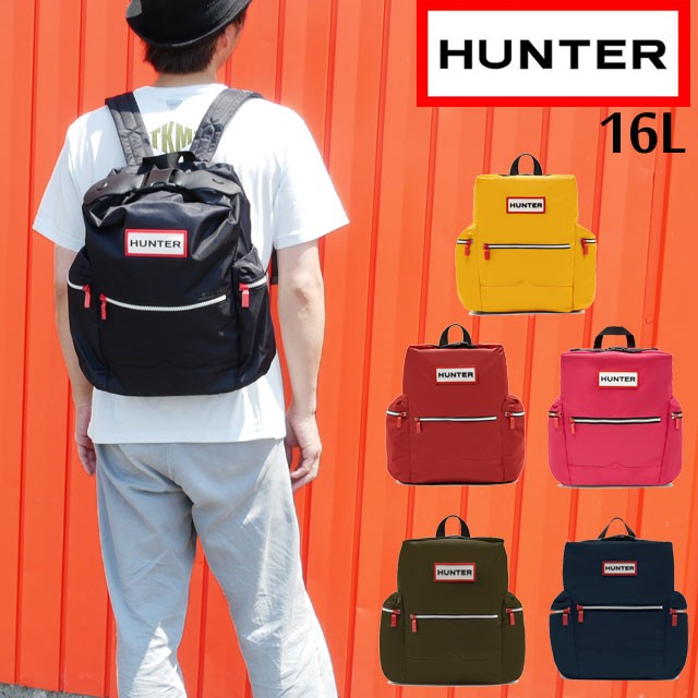 ハンター HUNTER バッグ リュック 16L メンズ レディース UBB6017ACD オリジナル ナイロン バックパック 防水 撥水 ブラック  レッド ネイビー