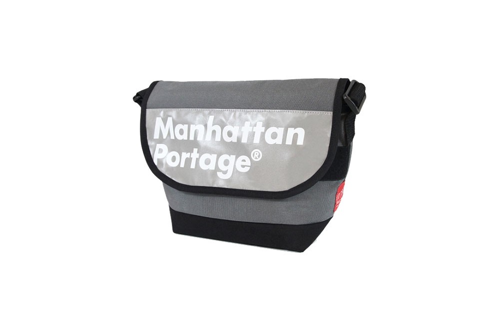 マンハッタンポーテージ Manhattan Portage メンズ レディース バッグ MP1605-JR-REF-L ロゴオン リフレクター メッセンジャーバッグ 反射 ナイロン ショルダー｜smw｜03