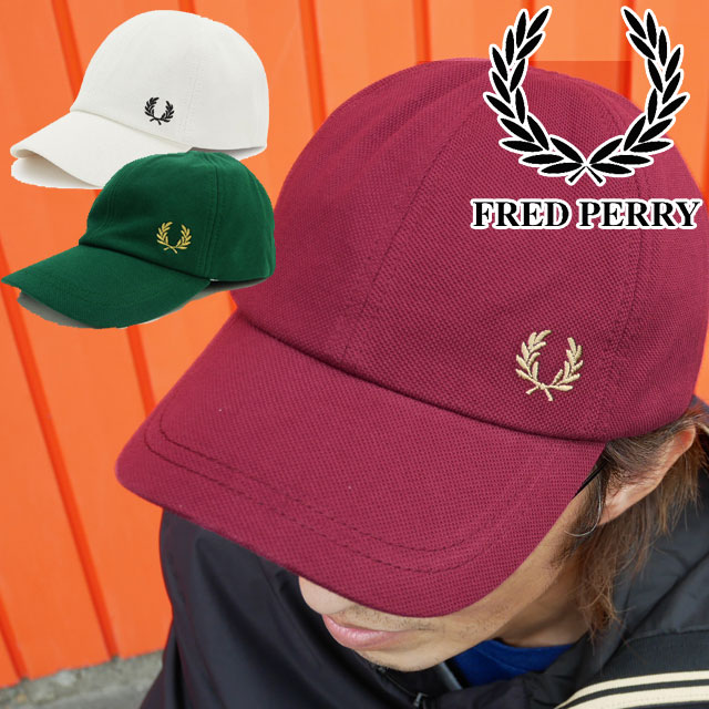 FRED PERRY フレッドペリー ワンポイント 日本製 ロゴ刺繍 ハット