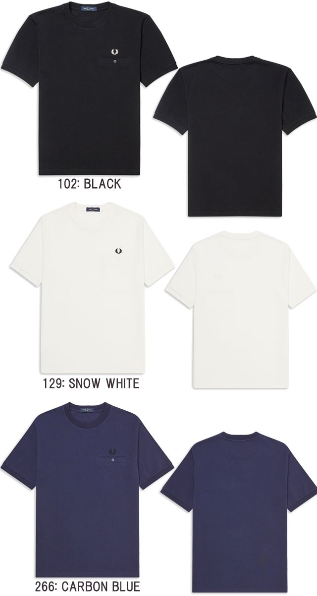 ポリエステ フレッドペリー コットン100 半袖 トップス 月桂樹 ローレル シューマートワールド 通販 Paypayモ Fred Perry ポケットディテールピケシャツ メンズ M8531 Tシャツ ティーシャツ 鹿の子 綿100 のみのお