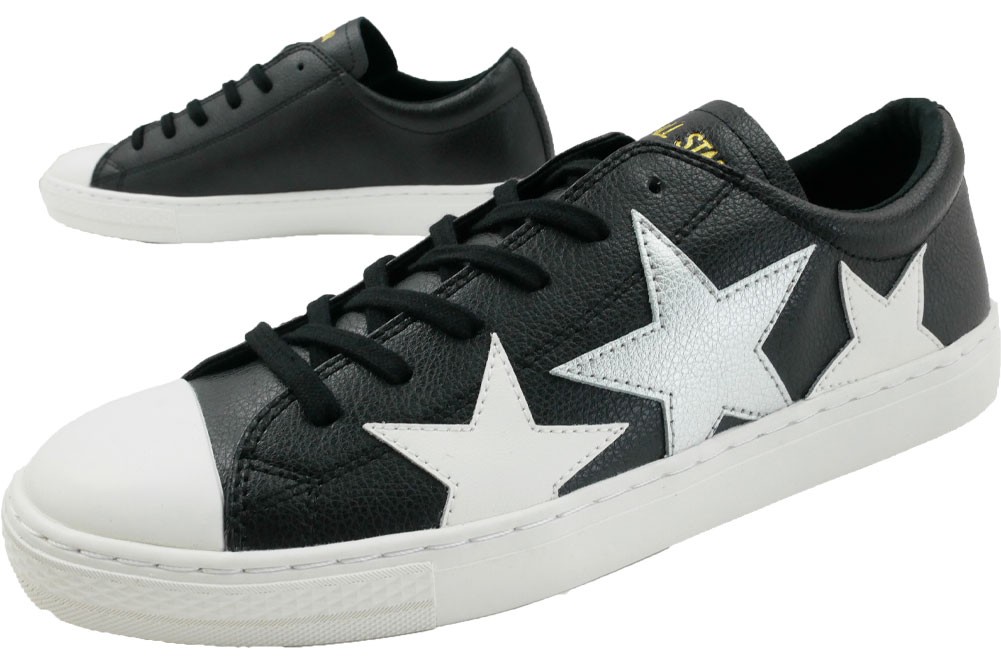 コンバース Converse オールスター クップ トリオスター Ox ローカットスニーカー メンズ レースアップシューズ トリコロール 星 スター 白 ホワイト 黒 靴 シューマートワールド 通販 Paypayモール