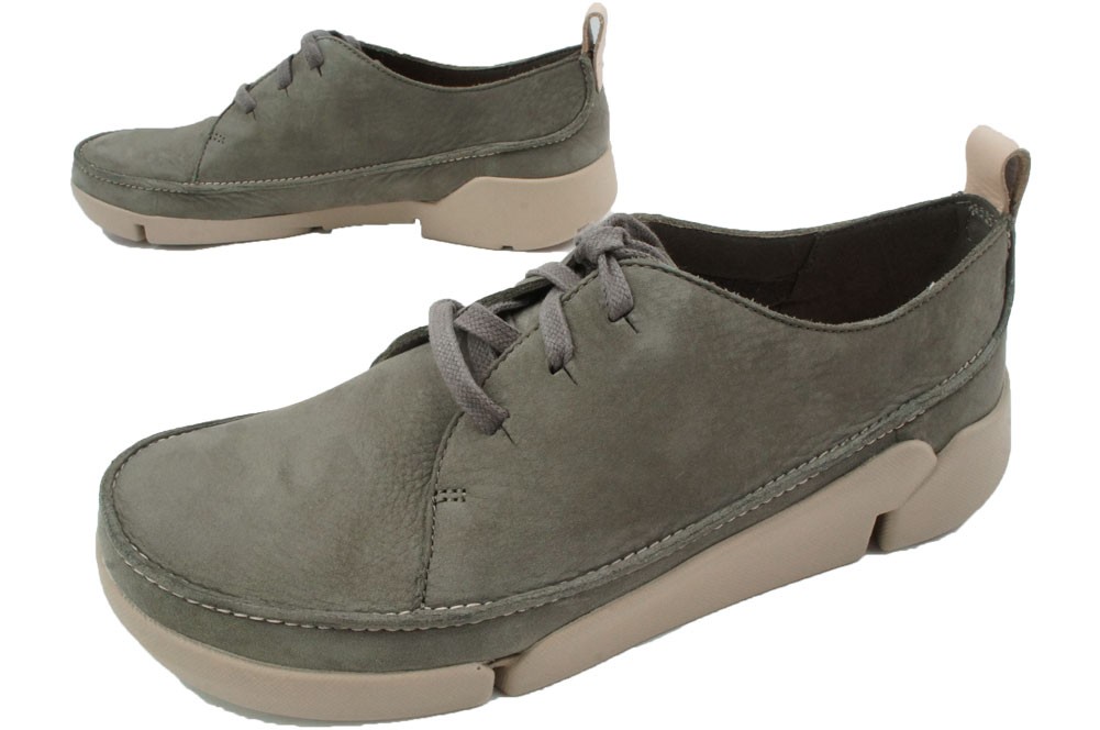 クラークス Clarks スニーカー 革靴 レザー レディース 302g トライクララ Tri Clara コンフォートシューズ レースアップ 黒 ブラック グレー カーキ ベージュ シューマートワールド 通販 Paypayモール