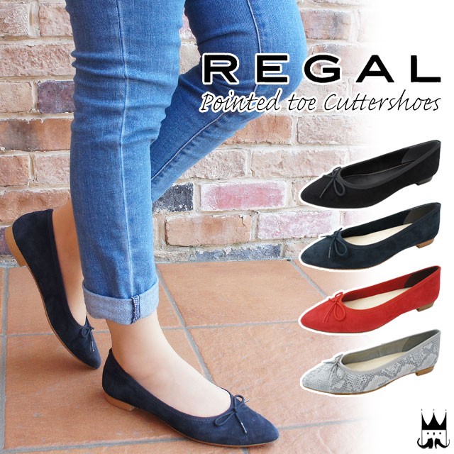 K. REGAL リボン付き　ブラック　オペラパンプス　ドレスシューズ　24EE REGAL(リーガル) / オペラシューズ/オペラパンプス/24.5cm/BLK